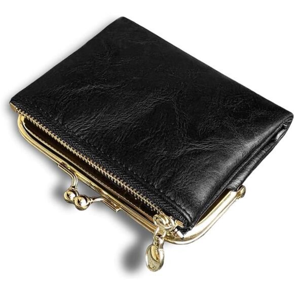 Womens Wallet Small Rfid Ladies Compact Bifold Leather Vintage Coin - Picture 1 of 8